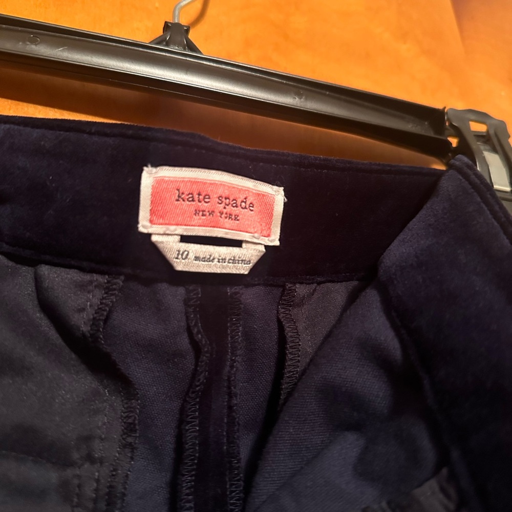 kate spade new york velvet trouser, size 10